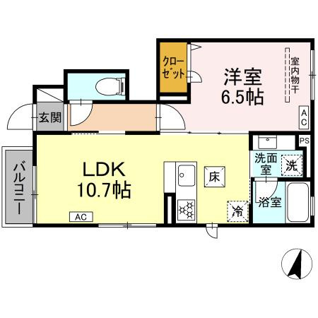 ヒラソル江田の間取り