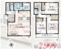 『八王子市新築戸建て』八王子市中野町2487【仲介手数料無料】　２期の間取り|～仲介手数料無料☆八王子ひなた不動産～八王子市中野町　新築戸建て