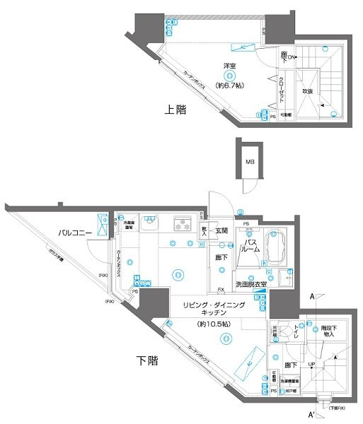 ZOOM駒込 の間取り|間取りです。