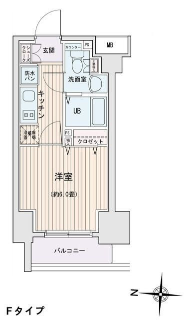 エスティメゾン錦糸町Ⅱの間取り