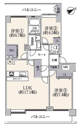 【間取り】 | ヒルズ大森