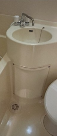 清水ハイツの洗面所