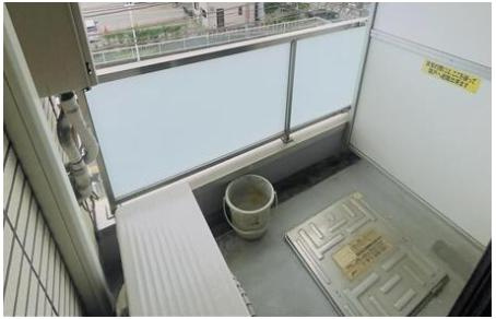 アクロポリスお花茶屋のバルコニー