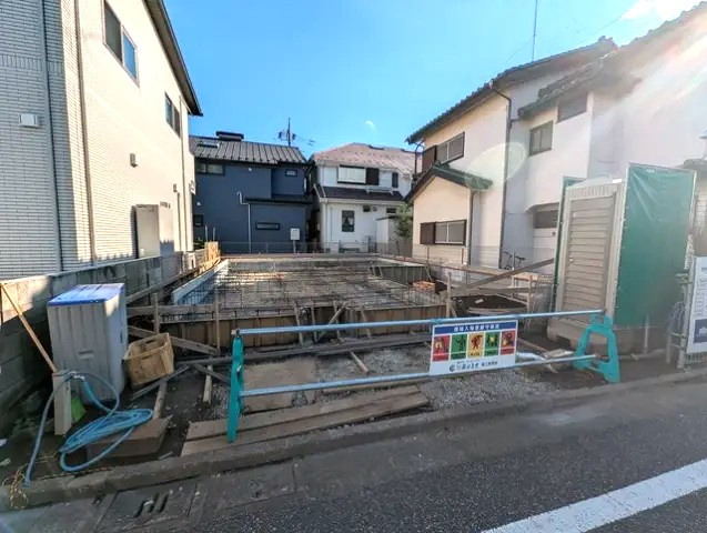 練馬区石神井台7丁目　土地33坪超　太陽光×耐震住宅　限定1棟の前面道路含む現地写真