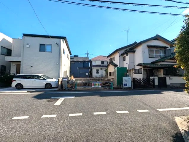練馬区石神井台7丁目　土地33坪超　太陽光×耐震住宅　限定1棟の前面道路含む現地写真