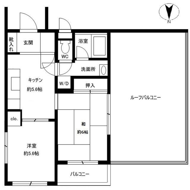 芙蓉ハイツⅡの間取り