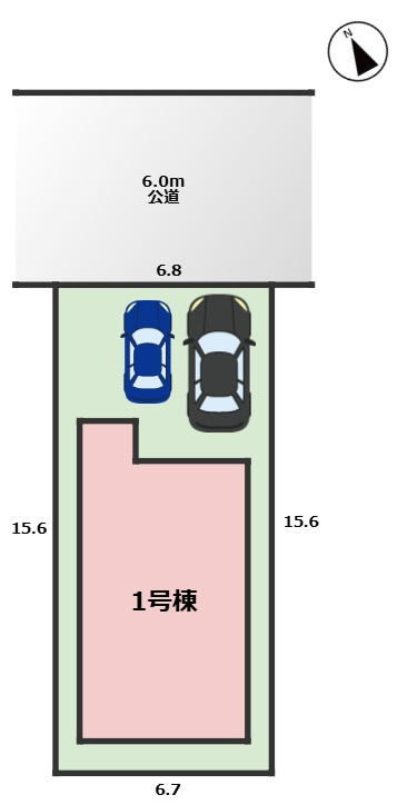 GRAFARE DESIGN熱田区千年｜名古屋市の戸建ならホームアップの区画図