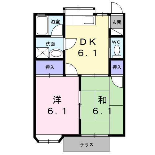 ひかりハイツの間取り