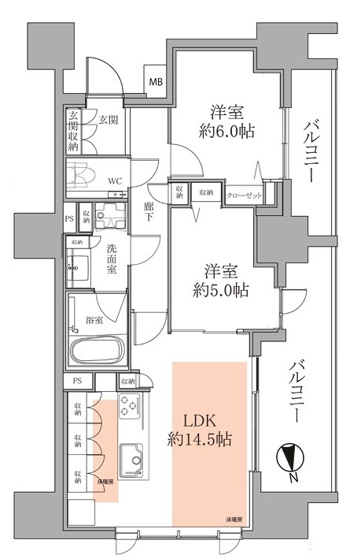 【間取り】 | グランスイート白金高輪