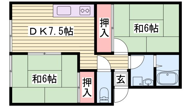 ハイツアベニューの間取り