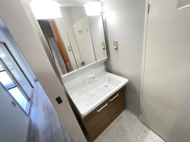 寝屋川市清水町の賃貸マンションの独立洗面台