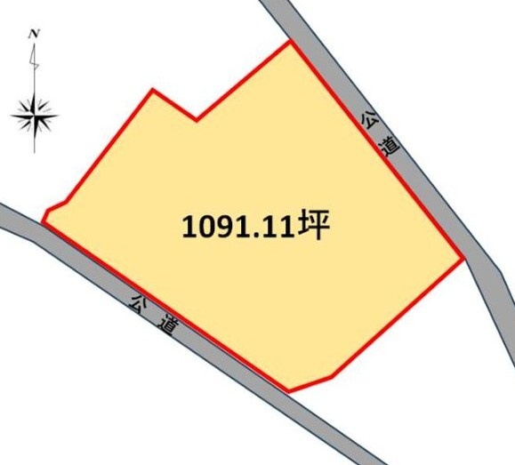 みどり市笠懸町阿佐美　売地の区画図