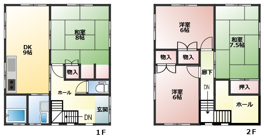 駒場戸建て　T邸の間取り