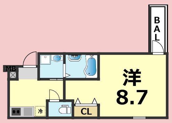 【間取り】 | フジパレス西桜木町