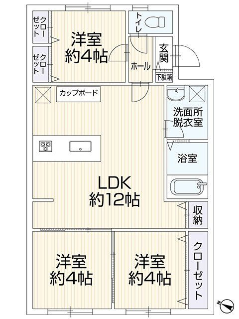 エメラルドマンション吉塚1の間取り|間取り
