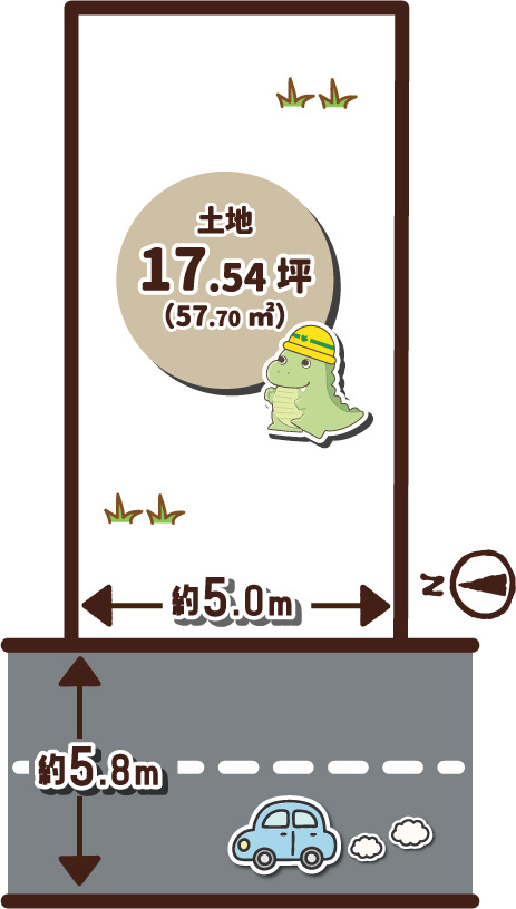 桂芝ノ下の区画図