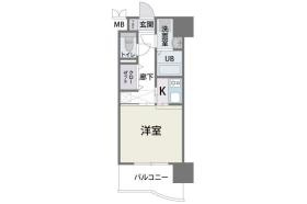 新品家具付きマンション渡辺通33(KaGood福岡)の間取り