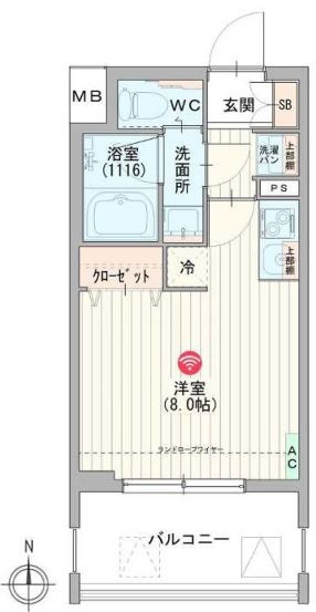 パークフラッツ東三国の間取り