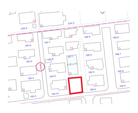 大崎市北稲葉宅地の地図