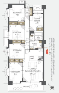 【間取り】ライオンズマンション鎌倉大船 