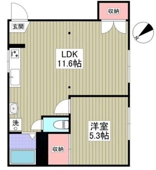 南柏パインヒル１号棟　仲介手数料（賃料の1.10ヵ月）の50％OFF対象物件！の間取り