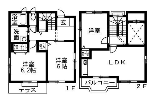 サンファームＤの間取り