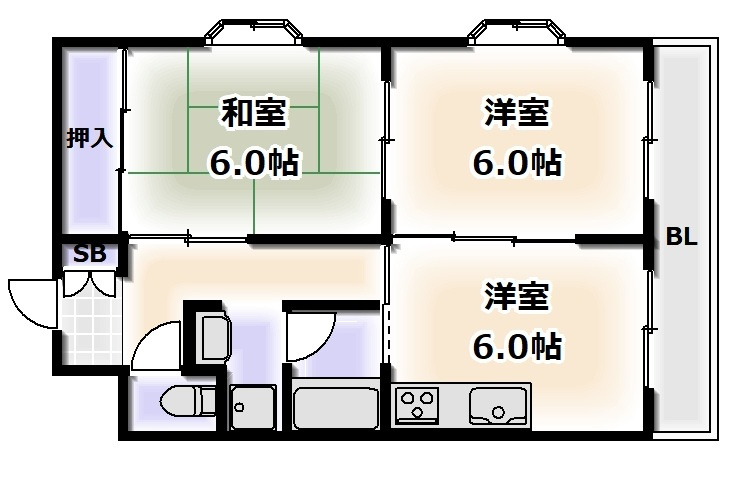 ファミリエ長居の間取り