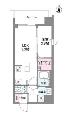 シーズンフラッツ新大阪SOUTHの間取り