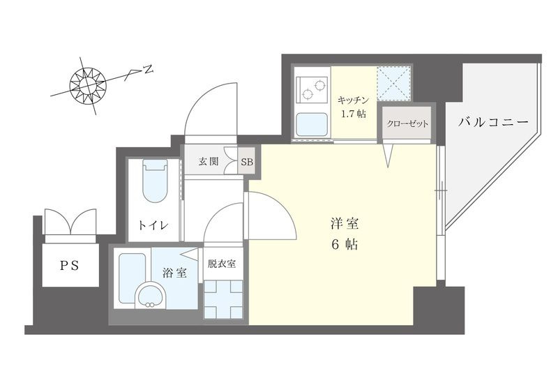 ロアール北新宿の間取り