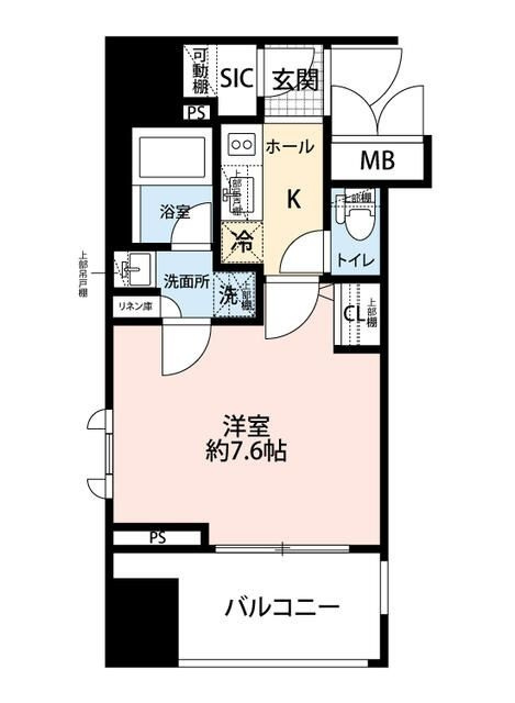 コンシェリア門前仲町ＣＲＯＳＳＩＡの間取り|間取りです。