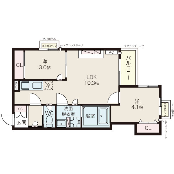 Tidy中島の間取り
