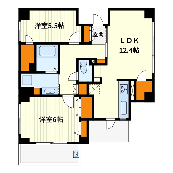 【間取り】 | コスモ和光ステーションフロント