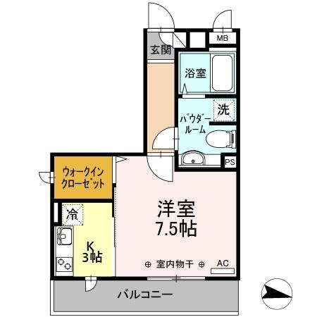 VerduraⅠ/Ⅱ Ⅰの間取り