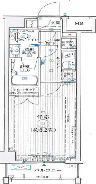 練馬区北町１丁目の賃貸マンションの間取り