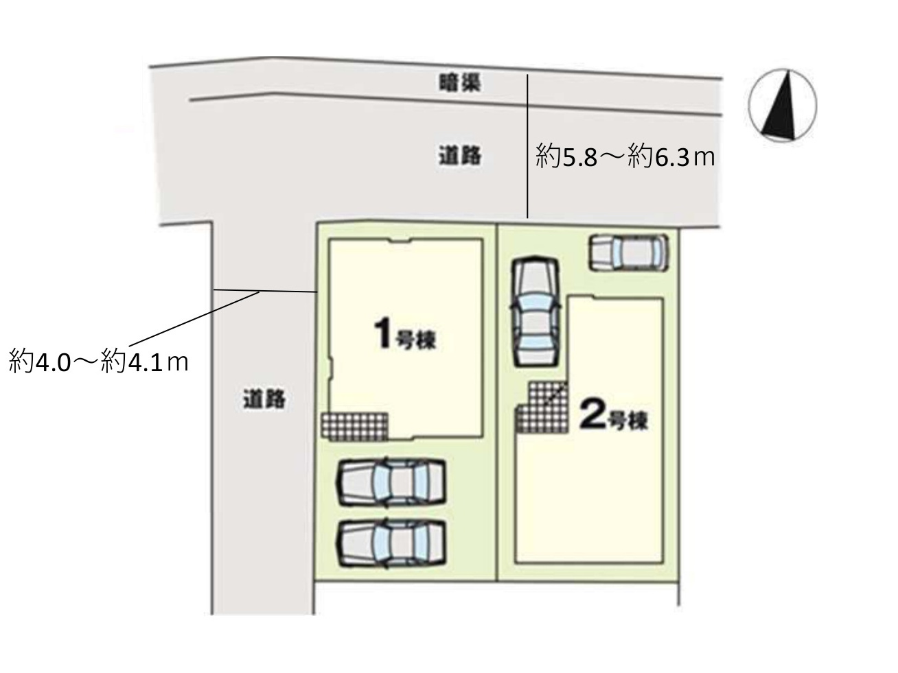 福岡市早良区飯倉3丁目第5-2棟（1号棟）の区画図|配置図（1号棟）