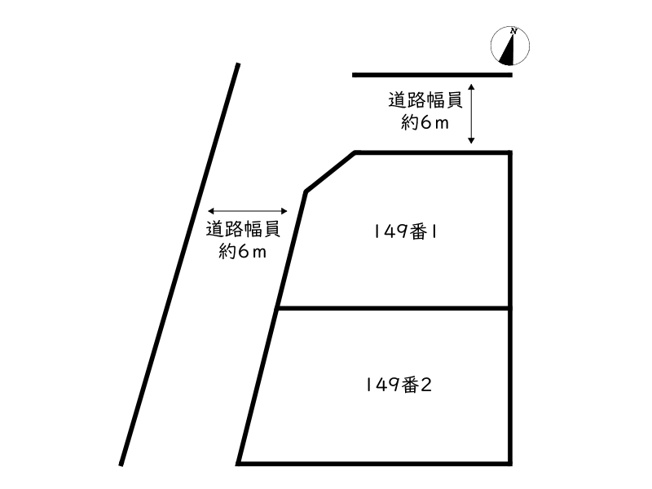 【区画図】 | 姫路市網干区北新在家／全2区画