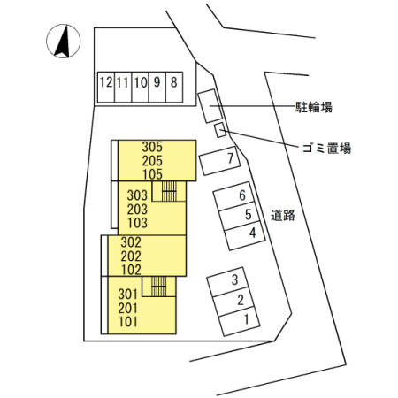 ロイヤルクレストの区画図