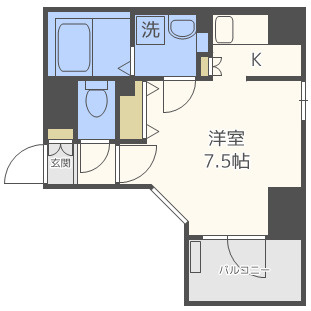 大阪市北区天満２丁目の賃貸マンションの間取り
