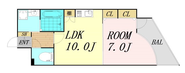 S-RESIDENCE学園坂　仲介手数料無料の間取り