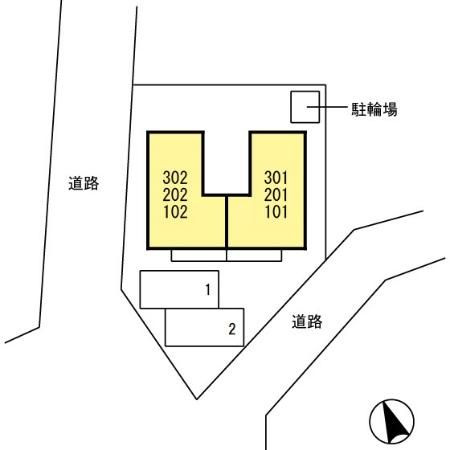 メゾンソレイユの区画図