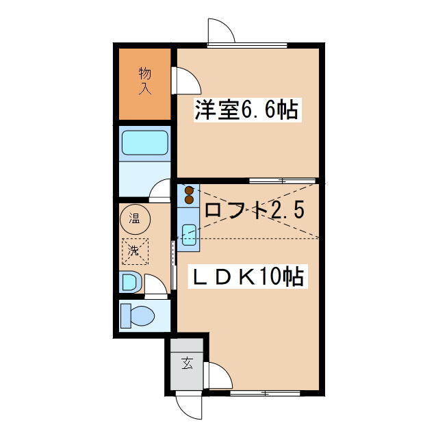 Ｖｉｌｌａ貝塚の間取り