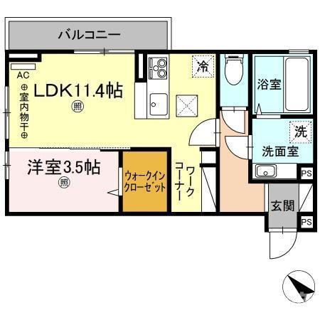 リビエールⅡの間取り
