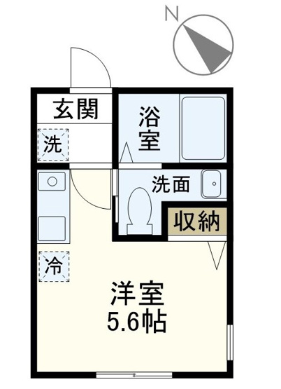 【間取り】 | サンミッシェル上大岡ー仲介手数料半月分ー | 1人暮らしにぴったりの1Rの間取りです！
