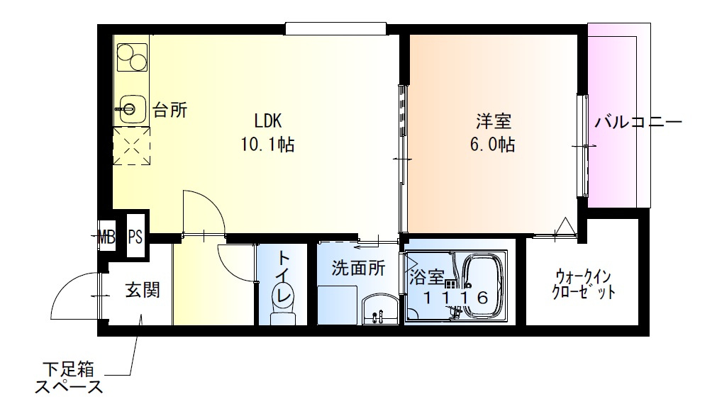フジパレス高石駅北Ⅲ番館の間取り