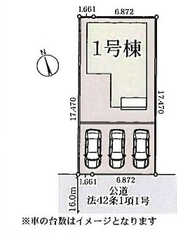 【仲介手数料無料】新築戸建　深谷市国済寺473-5（全1棟）の区画図