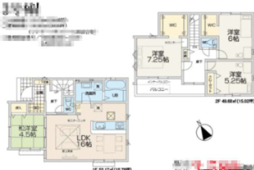 『八王子市新築戸建て』八王子市犬目町294-10【仲介手数料無料】　３期の間取り|～仲介手数料無料☆八王子ひなた不動産～八王子市犬目町　新築戸建て
