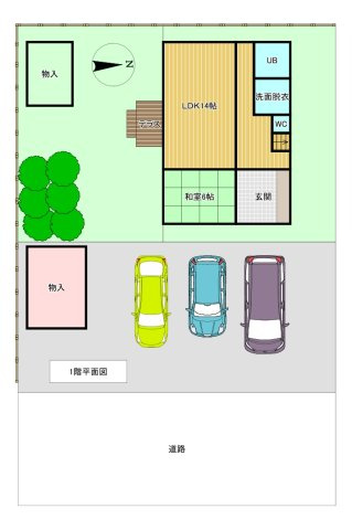 青森県上北郡おいらせ町の区画図