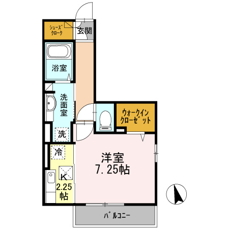 サンライズ柄沢 東館の間取り