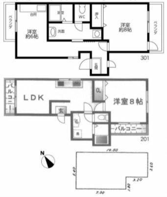 あさひ星が丘マンションの間取り
