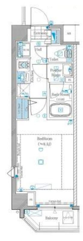 アルティザ東麻布の間取り|間取りです。
